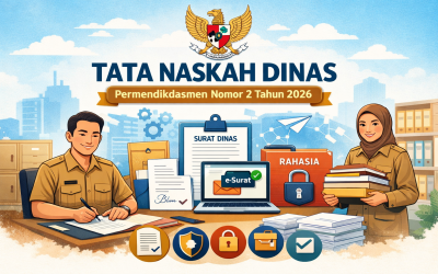 Permendikdasmen Nomor 2 Tahun 2026 tentang Tata Naskah Dinas di Lingkungan Kementerian Pendidikan Dasar dan Menengah